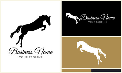 Jumping Horse Logo Design.