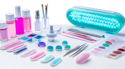 nail items on the nail table