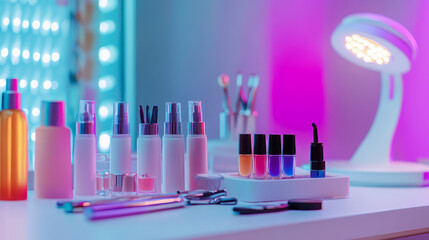 nail items on the nail table