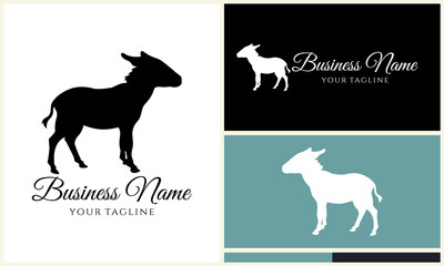 Obraz premium Donkey Logo Design Variations. (18)