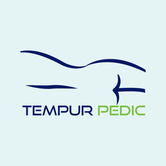 Tempur Pedic Logo Design Vector Template