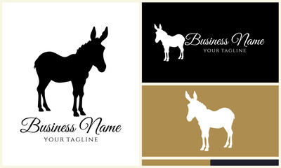 Obraz premium Donkey Logo Design Variations. (11)