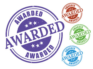Award Winning Stamps Four Color Achievement Seals
