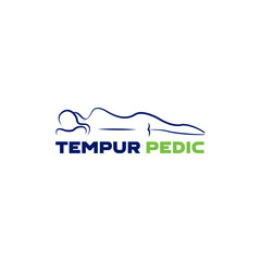 Tempur Pedic Logo Design Vector Template