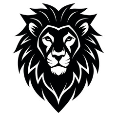 Obraz premium Lion head logo vector illustration.