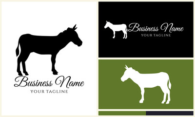 Obraz premium Donkey Logo Design Variations. (13)
