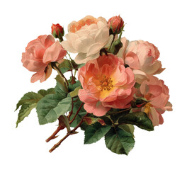 Blooming roses arrangement floral display