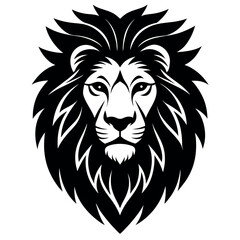 Obraz premium Lion head logo vector illustration.