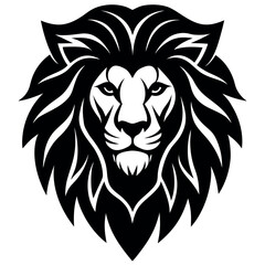 Obraz premium Lion head logo vector illustration.