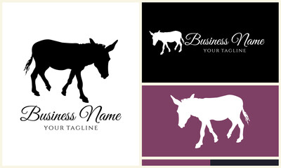 Obraz premium Donkey Logo Design Variations. (5)