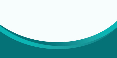 Teal Wave Abstract Background Template for Business or Corporate Banner