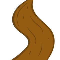 Dirt road vector illustration