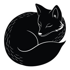 vector illustration of a fox