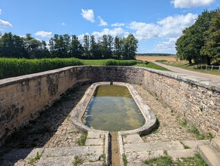 Ancien washhouse in Brans, Franche-Comté, France - June 2025