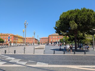 Overview of Masséna Square in Nice, Alpes Maritimes, France - June 2025