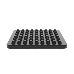 Naklejka premium Black Rubber Bumpers on Square Mat