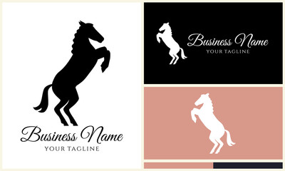 Horse Logo Design Variations. (6)