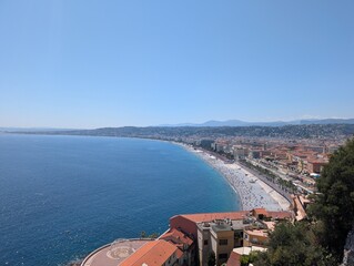Overview of Nice from the Colline du Chateau, France - June 2025