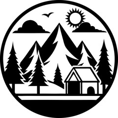 Obraz premium vector illustration of a house