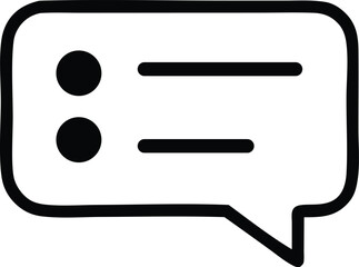 vector speech bubble icon