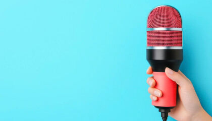 education technology and student engagement apps and innovation. Hands using a voice-to-text language learning app, improving pronunciation and fluency through AI feedback