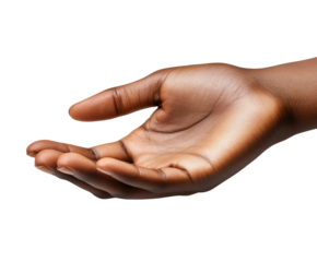 Offering support open hand gesture neutral