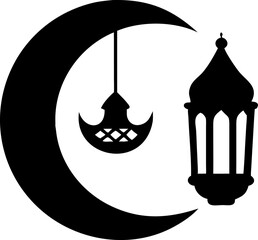Here's a single sentence combining your elements, Vector illustration of a black cat, devil, and monster silhouette as a Halloween design symbol