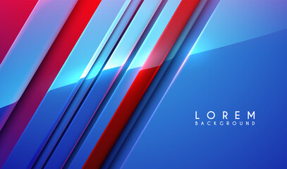 Blue and red lines background