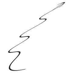 continuous line drawing Abstract outline illustration for your project. Growth chart. Vector design art