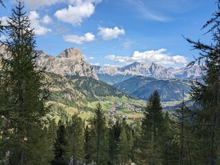 Beautiful landscape of Italian Dolomites mountains, great place for outdoor hiking and climbing via...