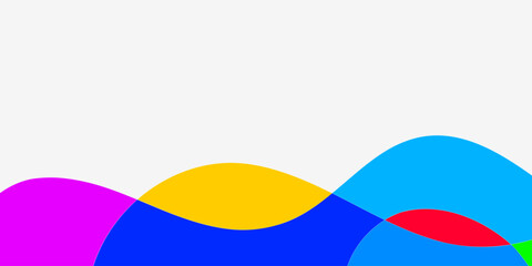 Abstract Colorful Wave Forms