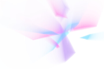 Blurred blue and pink overlay effect, contrast rays effect and lens flare reflection on transparent background with sparkling stars.