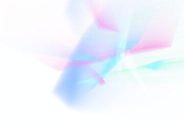 Blurred blue and pink overlay effect, contrast rays effect and lens flare reflection on transparent background with sparkling stars.