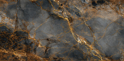 Richly textured marble showcasing dark gray and brown hues with striking golden veins for stunning decorative applications