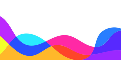 Abstract Background with Wavy Shapes