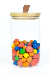 Box of colorful candies