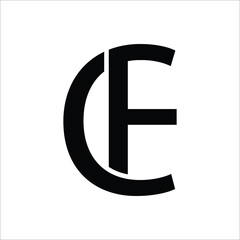  CF letter background vector design, CF logo design.