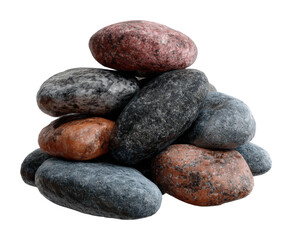 Natural stone arrangement peaceful environment