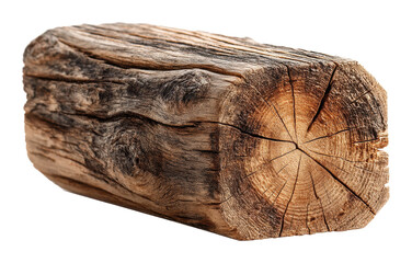 Wooden log in natural high-quality