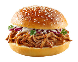 Pulled pork sandwich delight food market gourmet