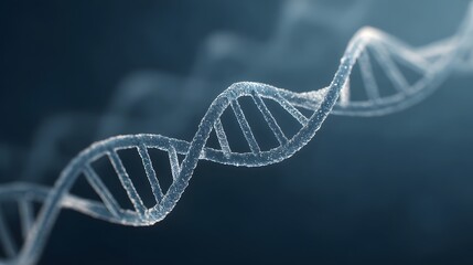 Digital DNA Helix with Scanning Beam Light, Genetic testing, biotech banners, DNA helix, scanning tech, biotech abstract
