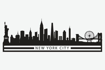 Naklejka premium new york city