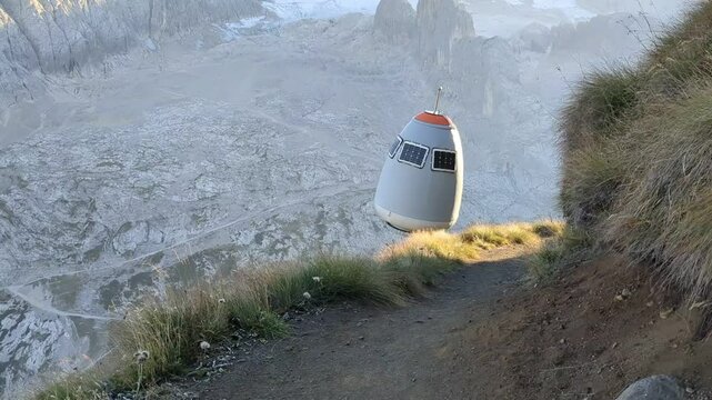 Beautiful landscape of Italian Dolomites mountains, great place for outdoor hiking and climbing via ferrata