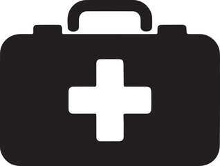 Fototapeta premium Essential First Aid Kit Icon Medical Emergency Preparedness
