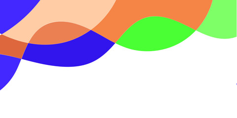 Abstract design with layered shapes in vibrant colors