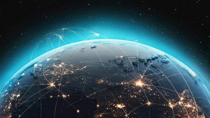 Exploring global connectivity through digital networks and technology advancements - Powered by Adobe