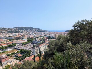 Overview of Nice from Jardin du Monastere de Cimiez in Nice, France - June 2025