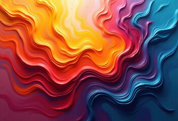 Fototapeta premium vibrant colorful paint swirls abstract art canvas bright vivid patterns creativity expression, brush, texture, line, shape, movement, stroke, hue, tone