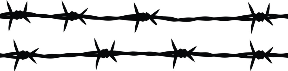 barb wire silhouette