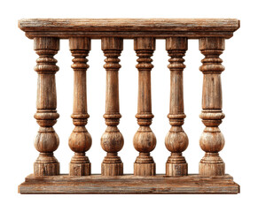 Wooden railing design rustic decorative element architectural detail
